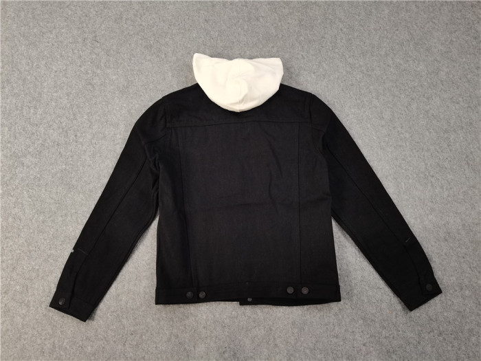 [Buy more Save more]Hooded denim jacket 2 colors