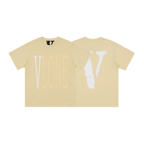 Apricot color large V tee