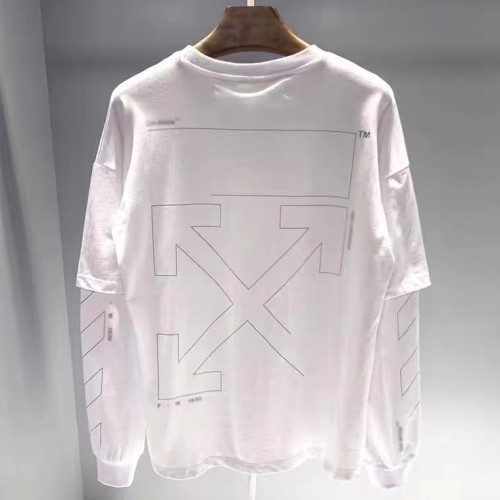 1:1 quality version Sketch Simple arrow fake two long sleeved T-shirt