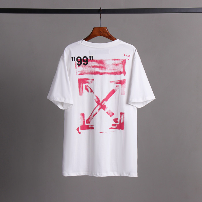 [oversized version]1:1 quality version Paint Graffiti Arrow logo Short Sleeve