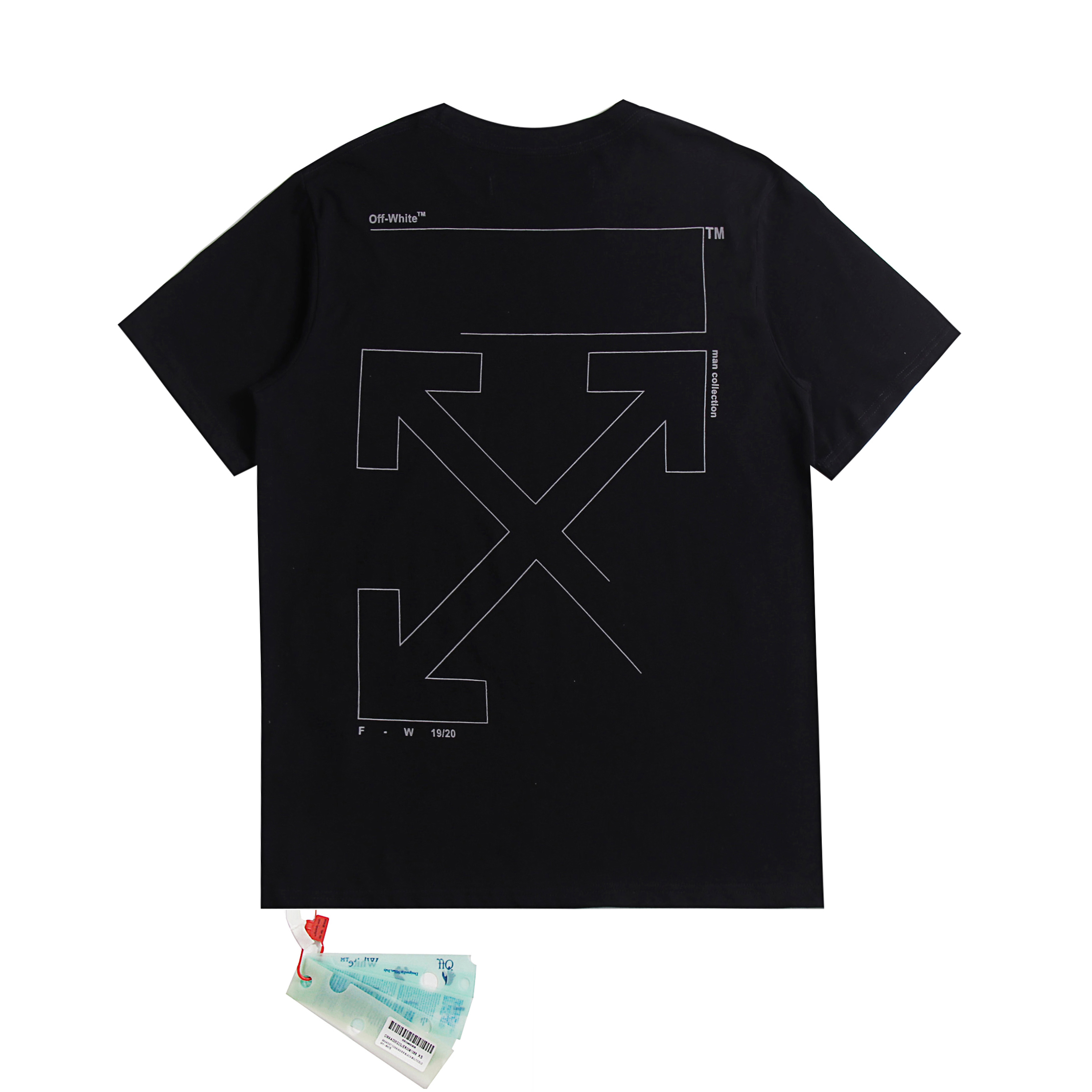 [buy more save more] [oversized version]1:1 quality version minimalist line incomplete arrow short sleeve