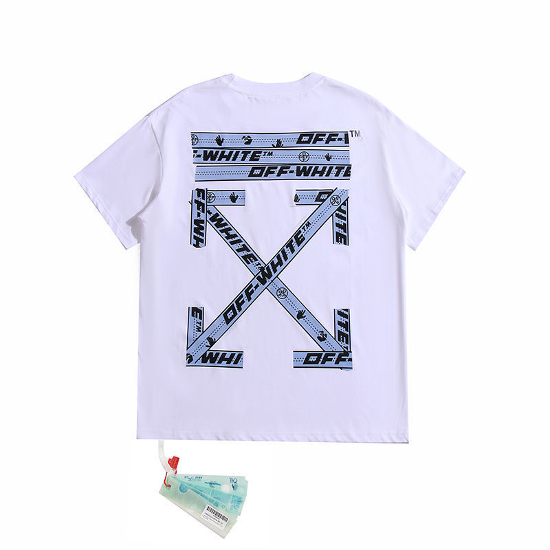 [buy more save more] [oversized version]1:1 quality version blue tape short sleeves