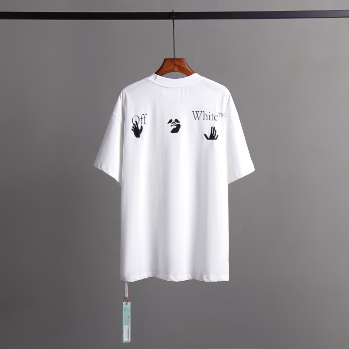 [oversized version]1:1 quality version Small hand print short sleeve