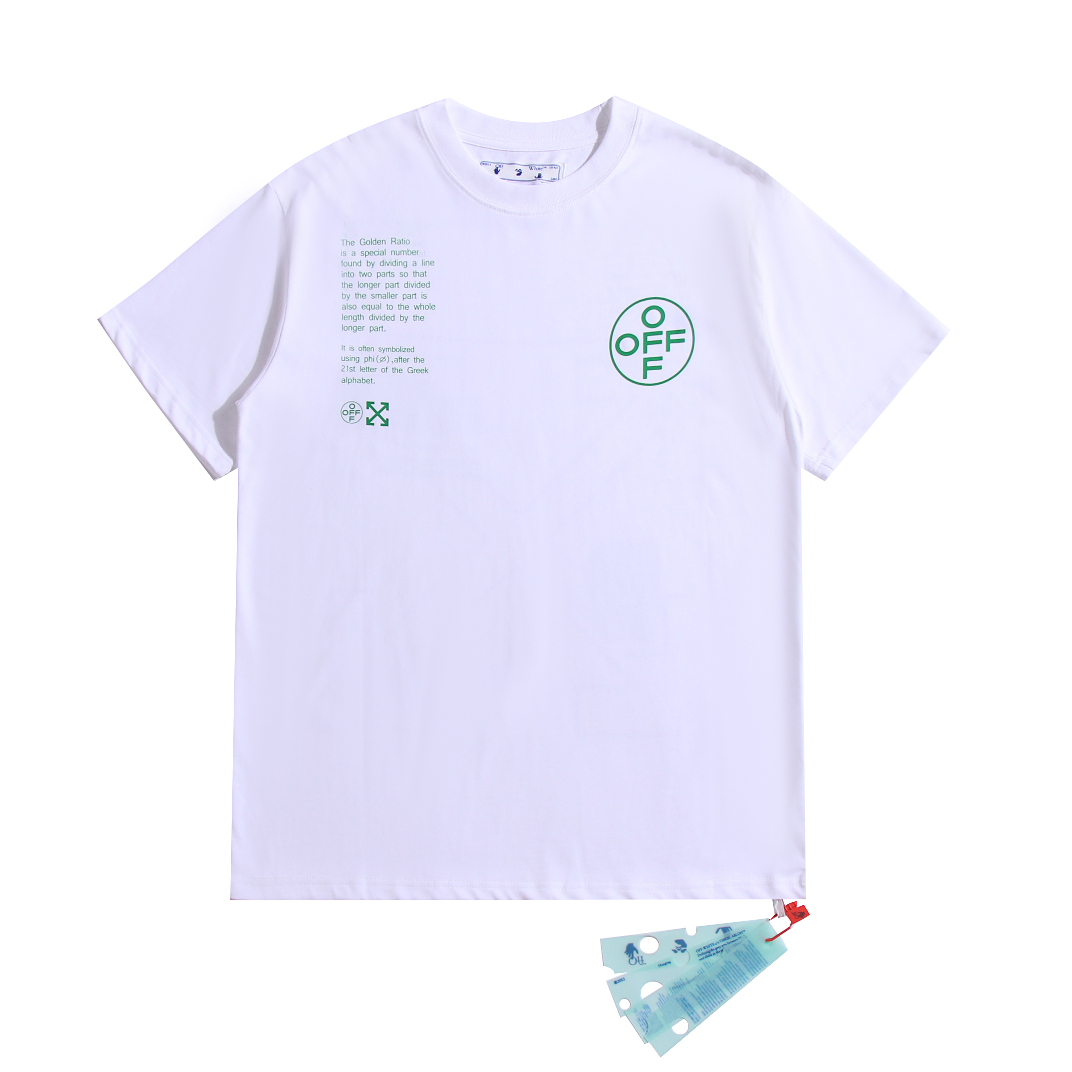[buy more save more] [oversized version]1:1 quality version green color block arrow logo short sleeve