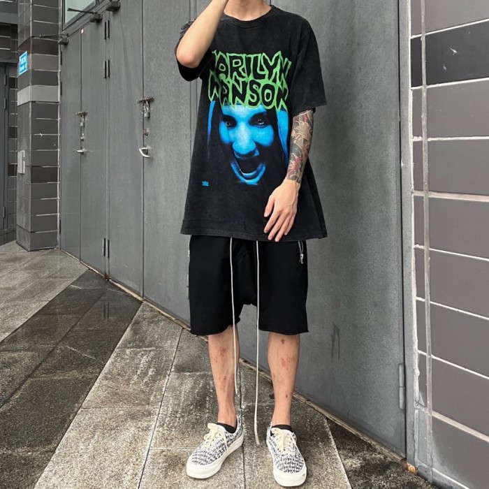 Blue Face Manson Washed Tee