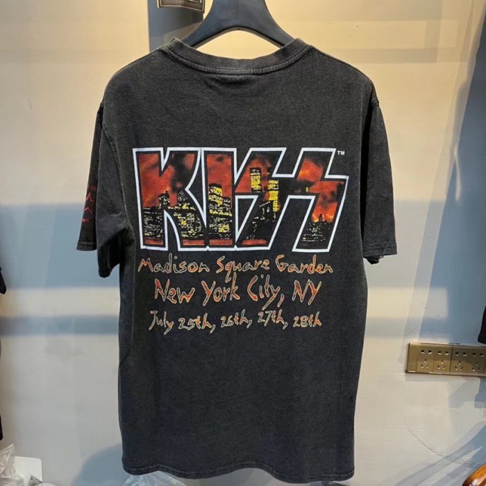 Kiss heavy metal rock band New York Limited Washed tee