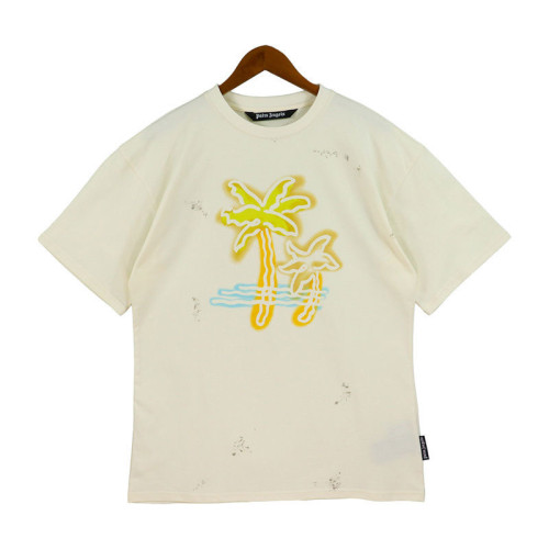 Fluorescent Yellow Coconut Do old style tee