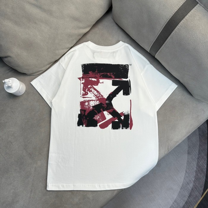 1:1 quality version Red arrow imprinted tee 2 colors