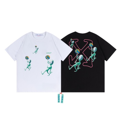 1:1 quality version Embroidered Earth Alien tee 2 colors
