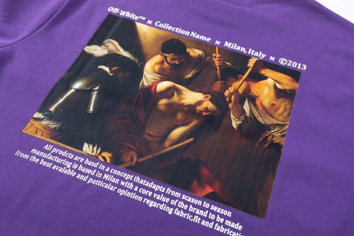 1:1 quality version Religious oil painting monogram  tee 3 colors