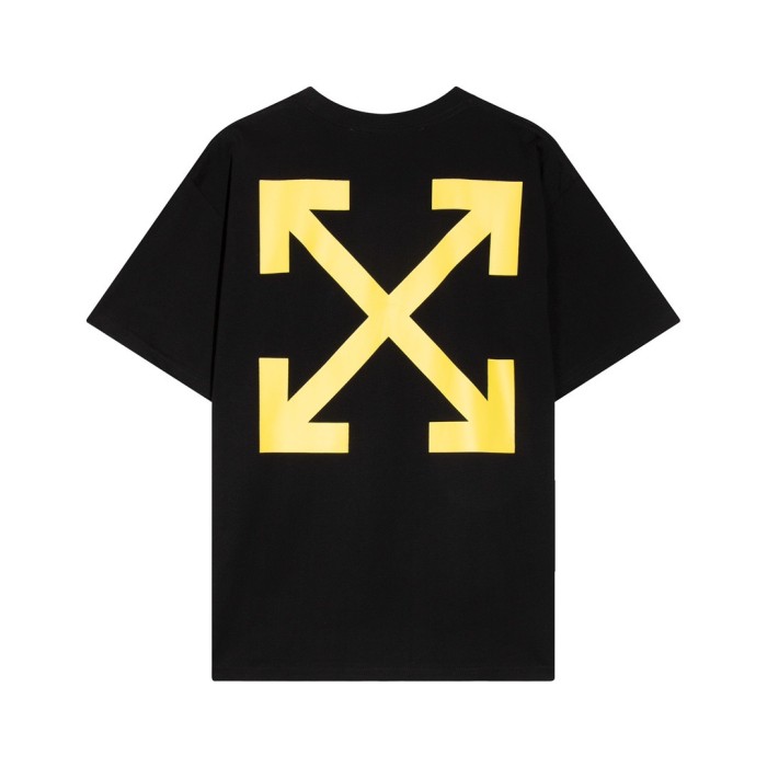 [oversized version]1:1 quality version Yellow arrow Oil Painting tee 2 colors