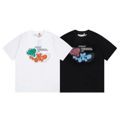 1:1 quality version Doodle Style Foam Letter Print tee
