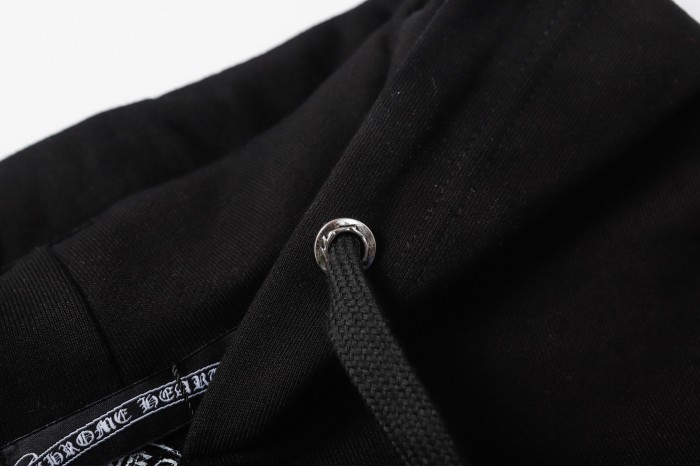 Back cross horseshoe zipper hoodie