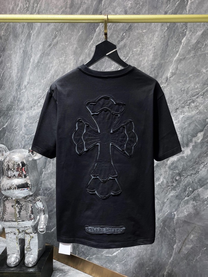 1:1 quality version Large applique cross tee