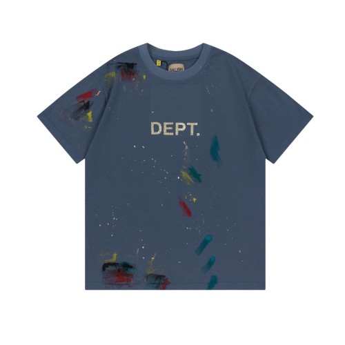 [Buy more Save more]1:1 quality version Gold print graffiti washed tee blue
