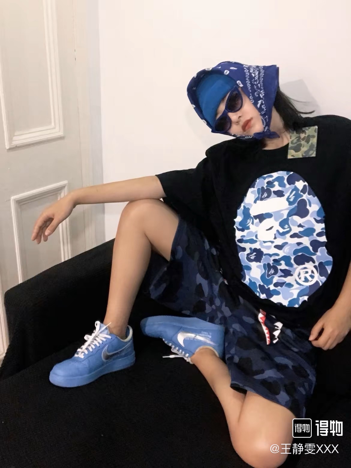 1:1 quality version abc camo ape head logo tee