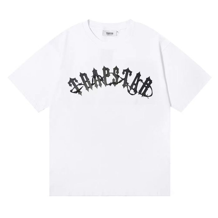 Gradient letters with thorns pattern tee