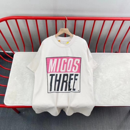 1:1 quality version Skull head multi-letter print washed tee 2 colors