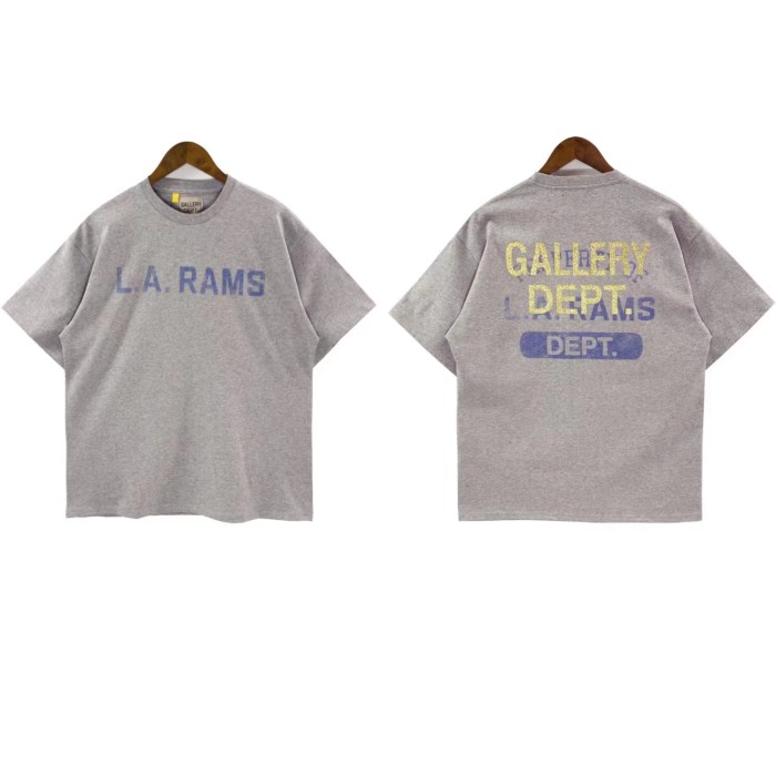 1:1 quality version Stamping letters printed washed tee