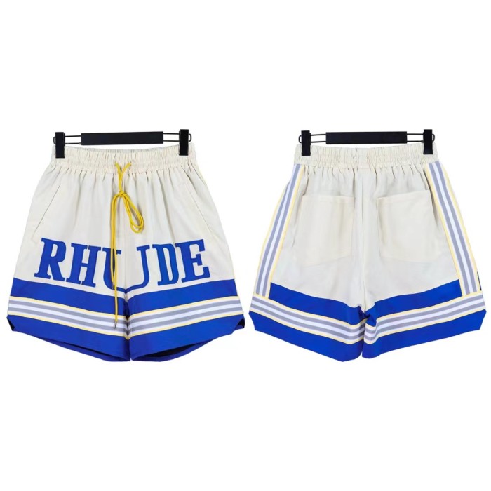 Men's letter embroidered five-point shorts