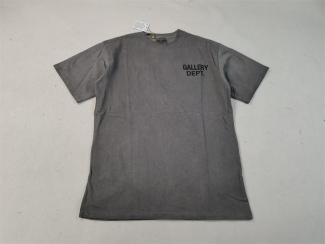 1:1 quality version Classic letter slogan print washed tee