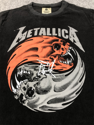 Metallica Yin Yang Skeleton wash tee