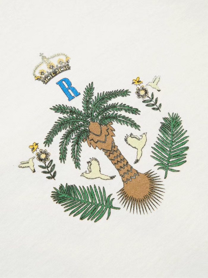 Summer Crown Coconut Tree Vintage Short Sleeve T-Shirt