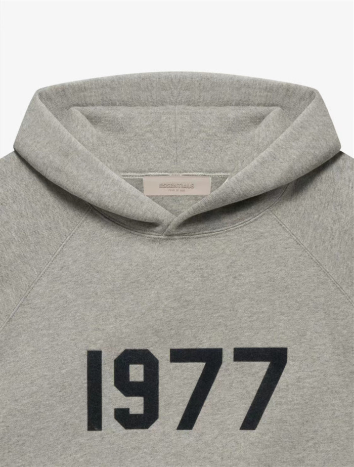 1977 flocking print hoodie-1977
