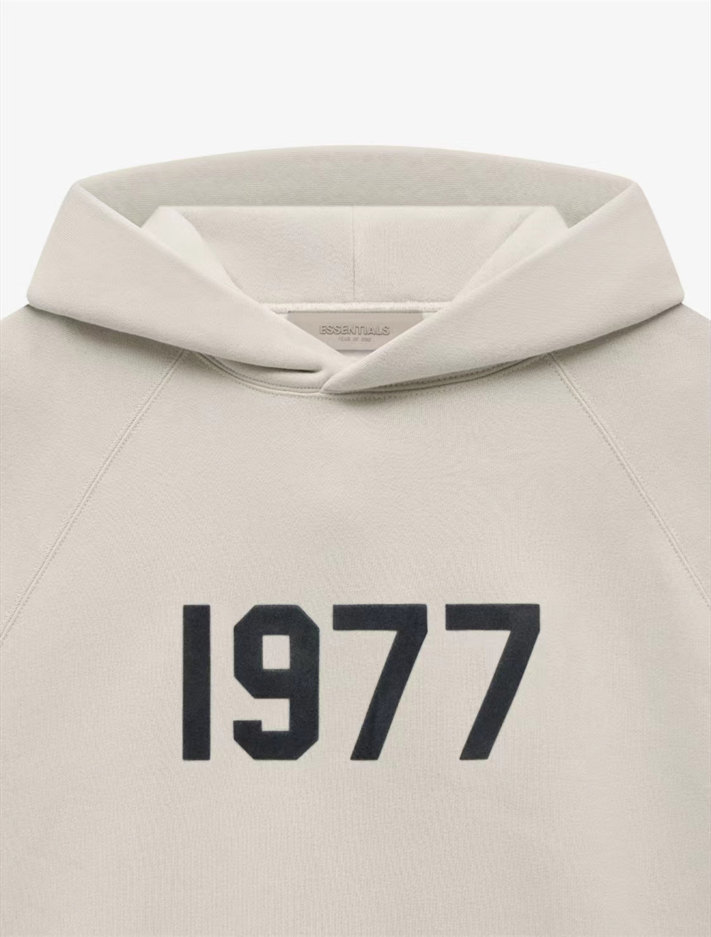 1977 flocking print hoodie-1977