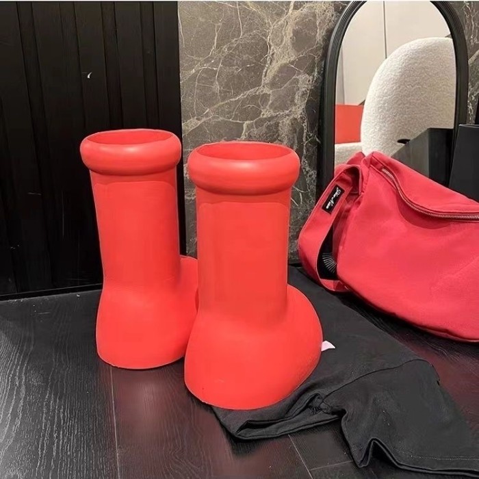 [buy more save more]Astro Big Red Boots [with MSCHF logo on bottom]