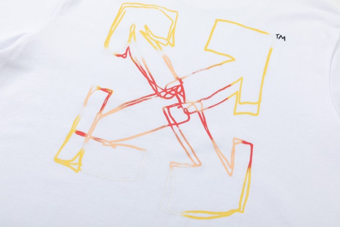 Cartoon villain sketch arrow short-sleeved T-shirt