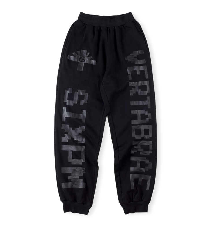 [buy more save more]pixel style letter print sweatpants 4 colors