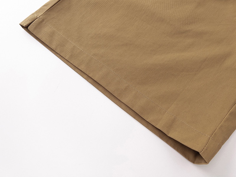 [buy more save more]small logo print cotton black khaki shorts