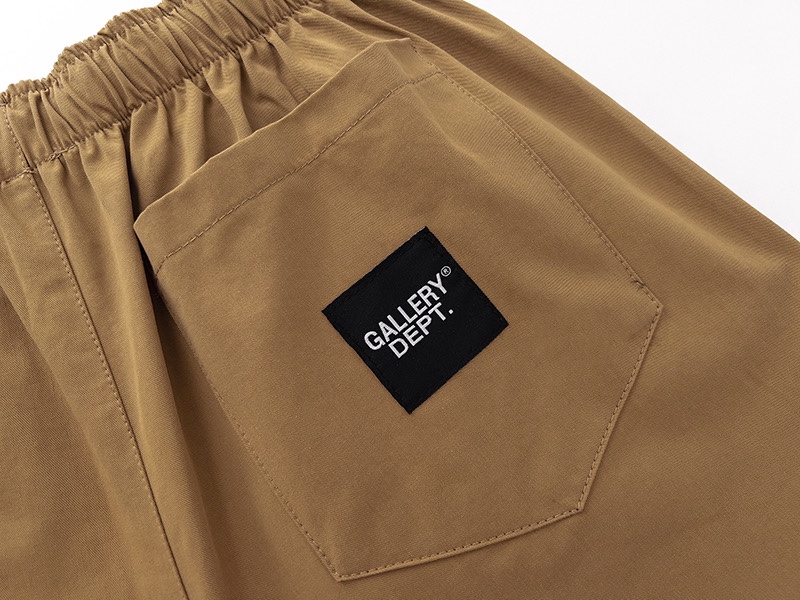 [buy more save more]small logo print cotton black khaki shorts