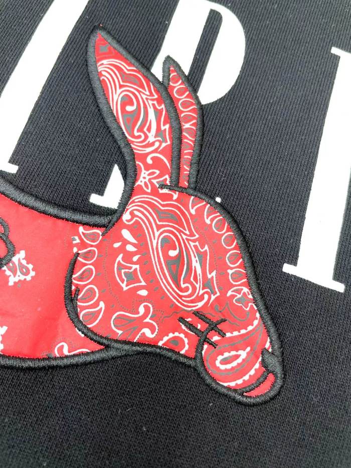 1:1 quality version Cashew red rabbit print hoodie