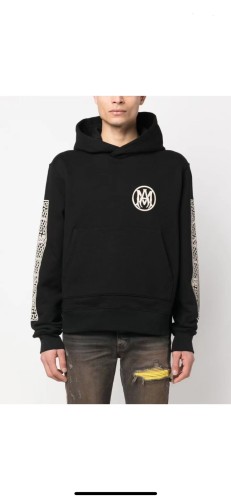 1:1 quality version Sun and moon letter print hoodie black