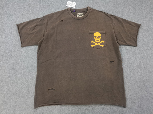 [Buy more Save more]1:1 quality version Back skull washed hole tee