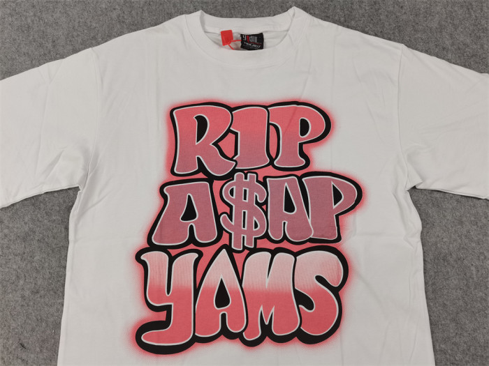 Vintage Tee Commemorative Graffiti Font American Rap Hip-hop