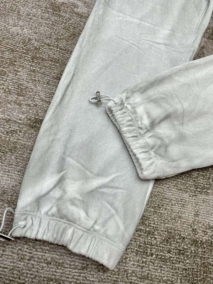 1:1 quality version Zipper pocket logo spray print sweatpants pants