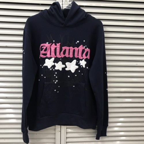 Teenage girls pink Atlanta back roaming stars foam print hoodie