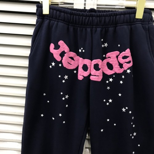 Teenage girls pink letters diffuse star foam print sweatpants