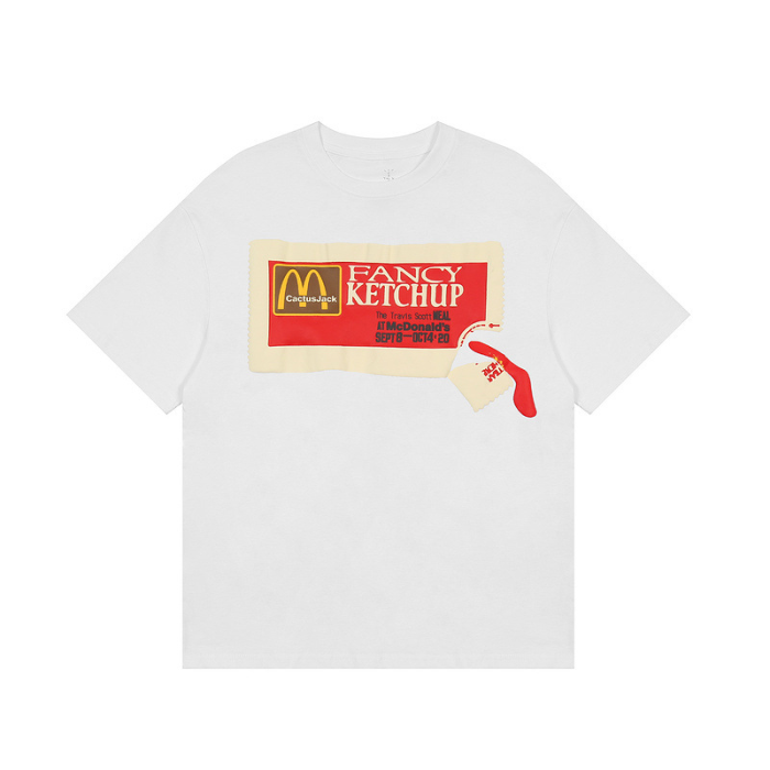 M ketchup foam print short sleeve tee 2 colors
