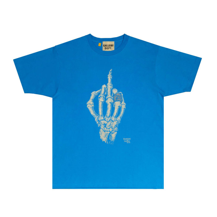 Skull hand printed short-sleeved T-shirt 9 colors