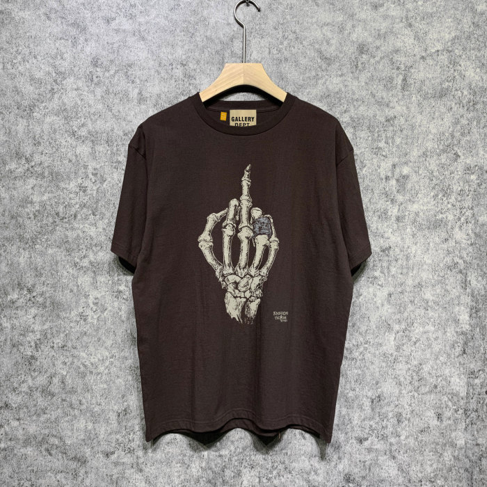 Skull hand printed short-sleeved T-shirt 9 colors