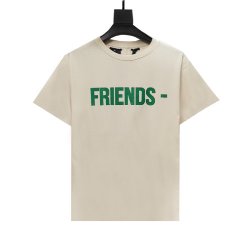 Simple emerald green letter V printed short sleeve tee