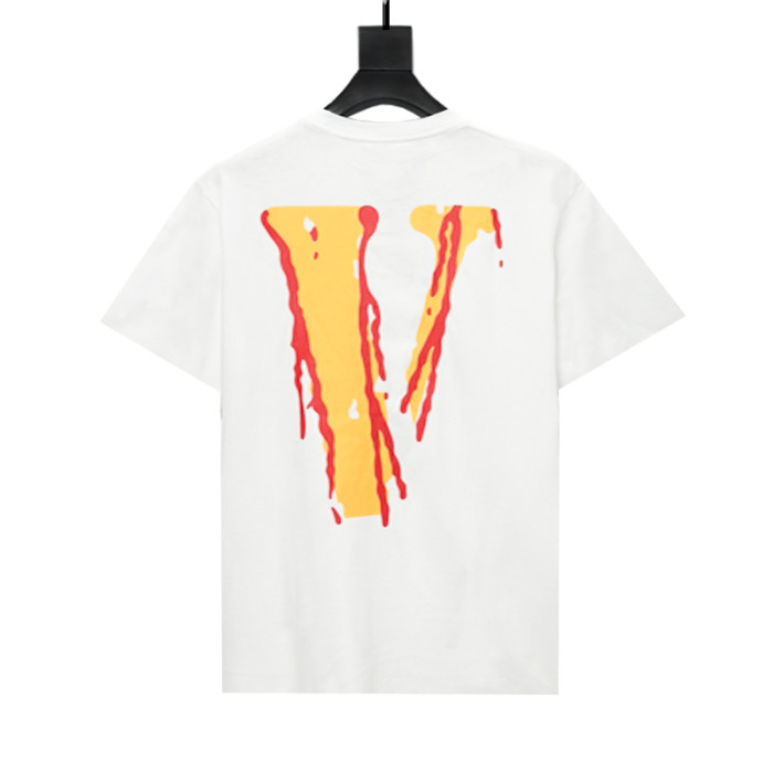 Getting hurt smiley face print short sleeve tee 2 colors