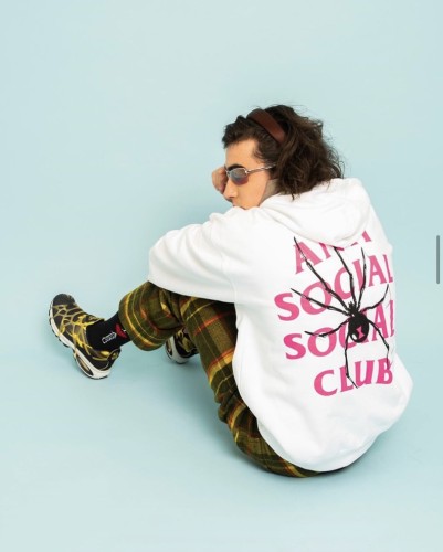 Assc printed letters pop-up couples  hoodie