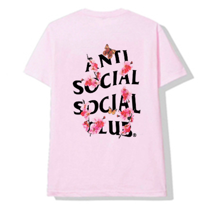 US$ 29.90 - ASSC flower butterfly loose couple printed tee 3 colors ...