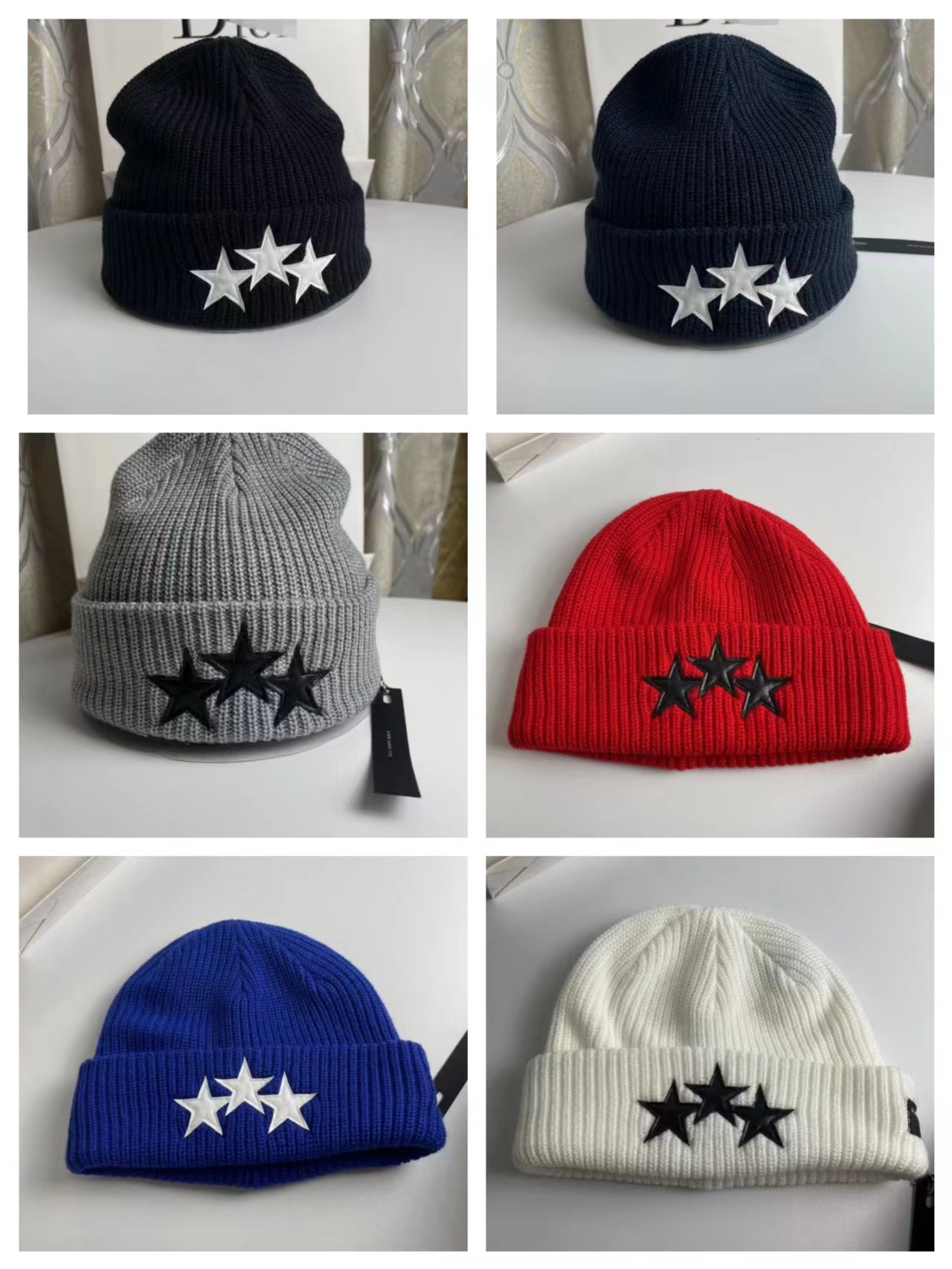 street trendy embroidered knitted cap 19 styles