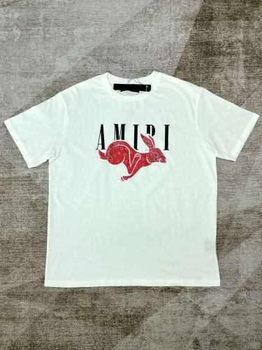 1:1 quality version Running red hare print short sleeve tee